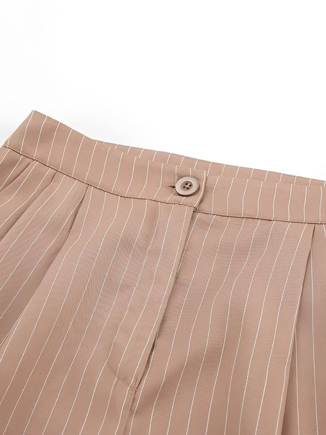 Conjunto Alfaiataria Risca de Giz Colete com Botões e Calça Pantalona - Miz