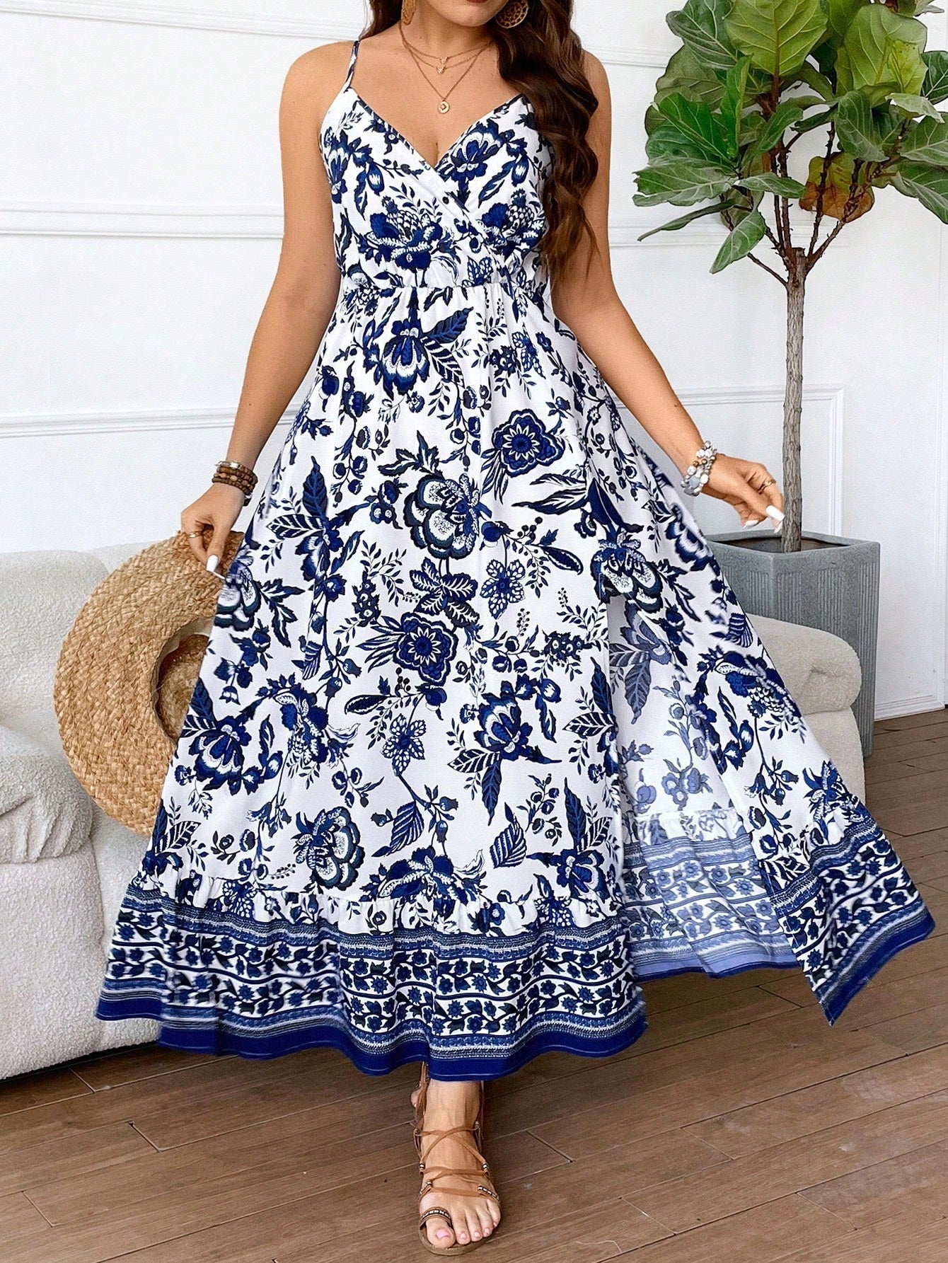 Vestido Longo Estampado Elis